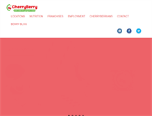 Tablet Screenshot of cherryberryyogurtbar.com